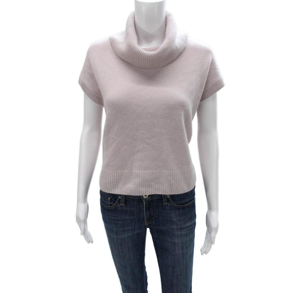 OGD Womens Pink Cashmere Cowl Neck Pullover Sleeveless Solid Size XS